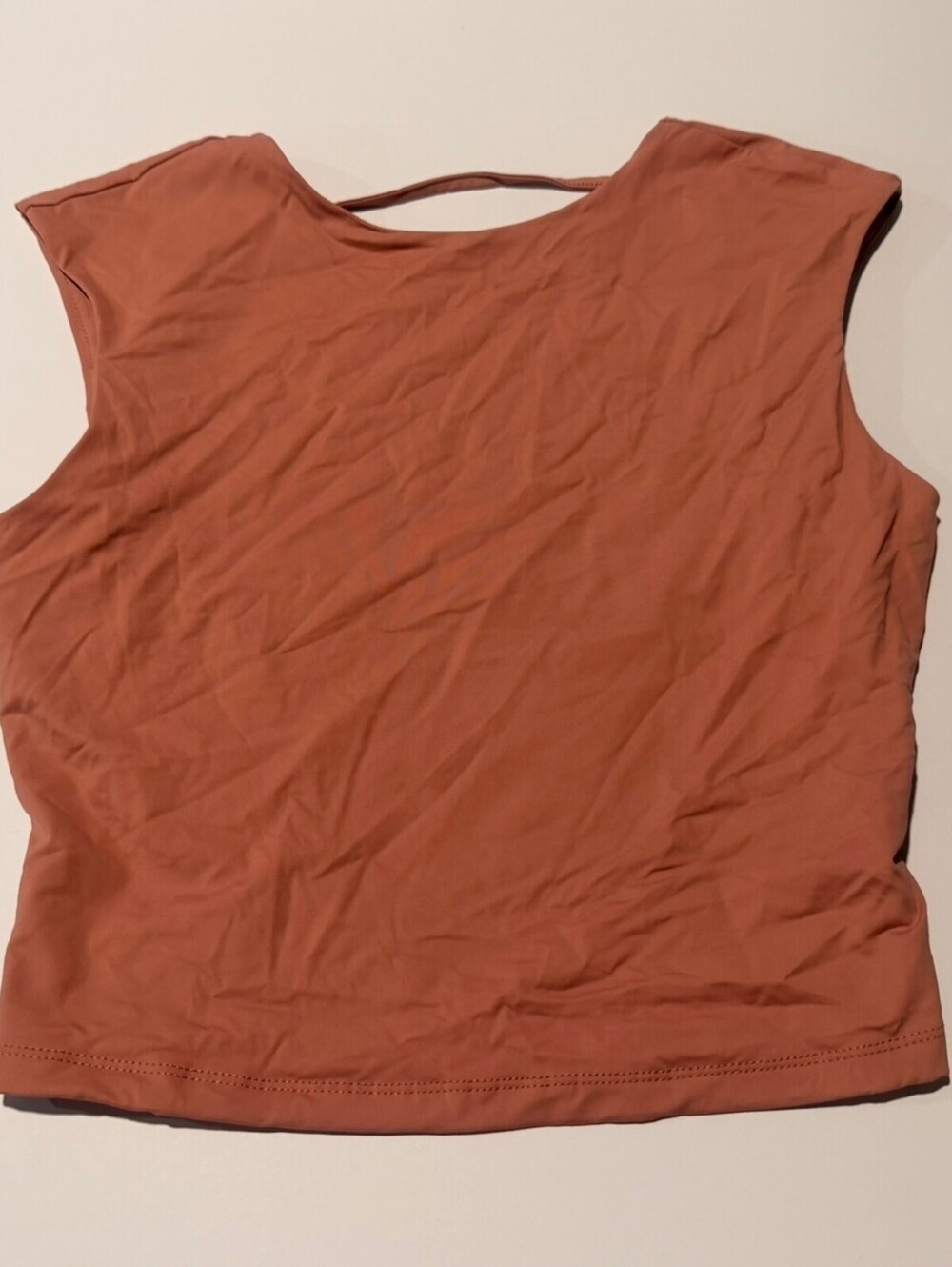 Pink Rose mauve sleeveless crop top